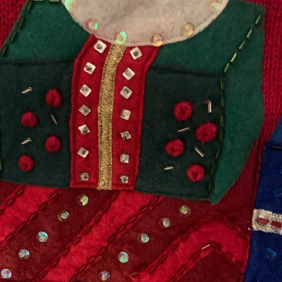 Vintage Heirloom Collectibles Christmas “Ugly”  Sweater Full Zip XL - Picture 3 of 11